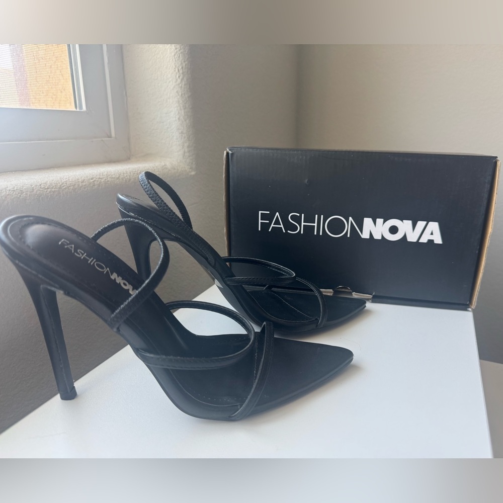 Fashion Nova Black Heels Elegant Design